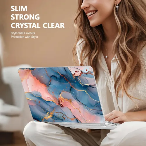 Vista 9 de Funda para MacBook Air de 15 Pulgadas 2025 2024 2023 Versión M4 A3241 M3 A3114 M2 A2941, Carcasa Rígida con Protector de Pantalla y Cubierta