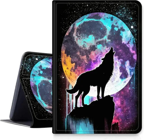 Vista 29 de Funda para tablet Amazon Kindle Fire HD 10 y 10 Plus de 10.1" (11ª generación, versión 2021), funda plegable con función de encendido y apagado