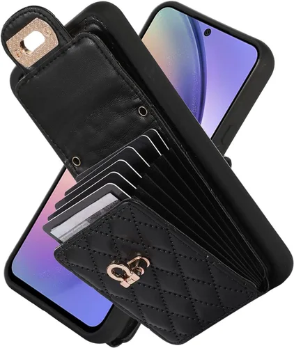 Vista 2 de XYX Wallet Case for Samsung Galaxy A54 5G, Black