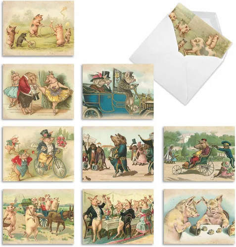 Vista 8 de The Best Card Company - 10 tarjetas en caja de la bandera estadounidense en blanco (4 x 5.12 pulgadas) - Tarjetas patrióticas surtidas para todas