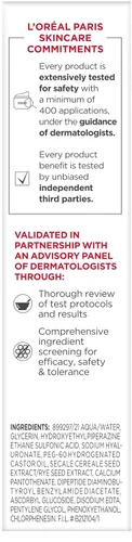 Vista 8 de L'Oreal Paris Revitalift - Suero de ácido hialurónico puro 1.5% para cara, suero antienvejecimiento para hidratar la piel y reducir las arrugas