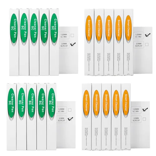 Vista 20 de 1 pc limpiador de fibra óptica Herramientas de fibra óptica Cleaing Pen para LC/MU 0.049 in Conector Más de 800 Limpia la cara del extremo