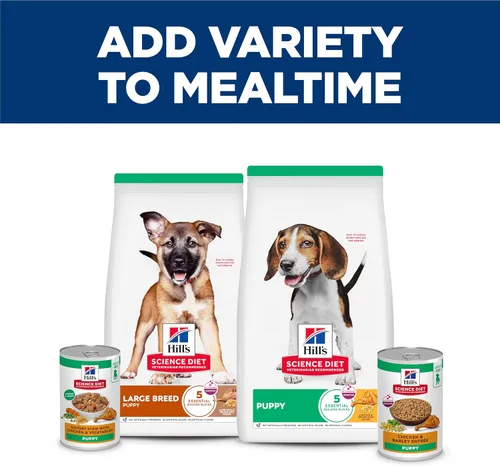 Vista 8 de Hill's Science Diet Comida húmeda para perros, receta de cachorro, pollo y cebada, latas de 13 onzas, paquete de 12 #1 Recomendado por