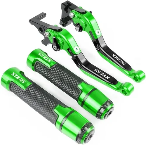 Vista 13 de DOUKI Palanca de freno para motocicleta Yamaha XTZ125 XTZ 125 2014 2015 Palanca de freno de embrague de motocicleta extensible ajustable palancas