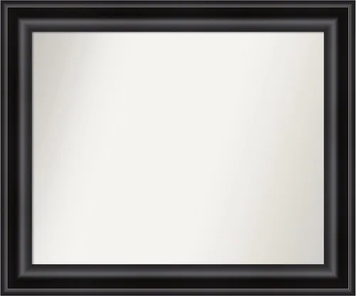 Vista 687 de Amanti Art Espejo personalizado, espejo de baño negro puente, espejo de pared o espejo de tocador de baño sobre el fregadero (26 x 26 pulgadas)
