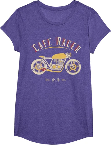 Vista 19 de Camiseta Cafe Racer - Old School - Camiseta de motocicleta vintage Negro