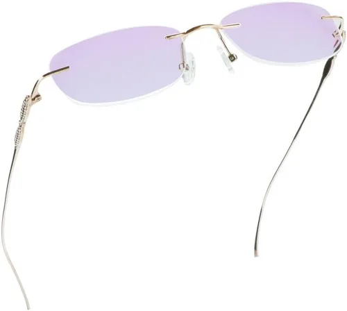 Vista 15 de LifeArt Pure Titanium Frame Glasses/Blue Light Blocking Reading Glasses, Reduce Eyestrain, Stylish for Men and Women