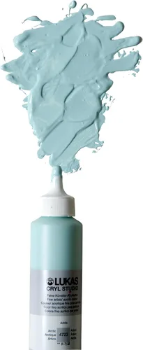 Vista 5 de Pintura acrílica Lukas CRYL Studio Artist, Rosa Melocotón, tubo de 125 ml - Pinturas acrílicas de alto pigmento para pintura en lienzo, obras a gran