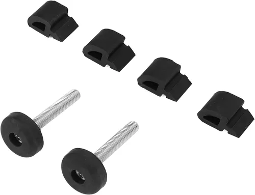 Vista 5 de Juego de parachoques de repuesto para capó negro, amortiguador de parada de parachoques de goma, parte de repuesto para capó de automóvil, cojines