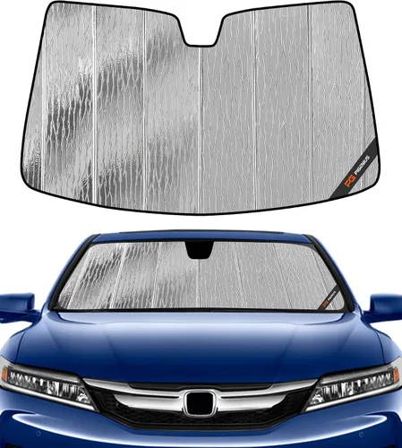 Vista 23 de Parasol para parabrisas Pigenius para Honda Accord 2023-2026, parasol personalizado para ventana delantera - Cuero
