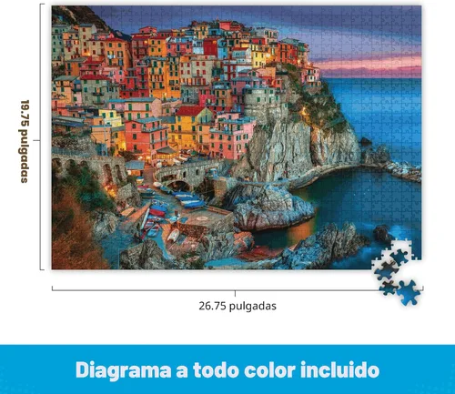 Vista 3 de Rompecabezas Buffalo Games Signature Series: Cinque Terre (1000 piezas) de la marca Buffalo