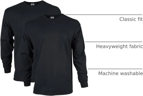 Vista 60 de Gildan - Camiseta de manga larga de algodón ultra estilo G2400 para adultos, paquete múltiple