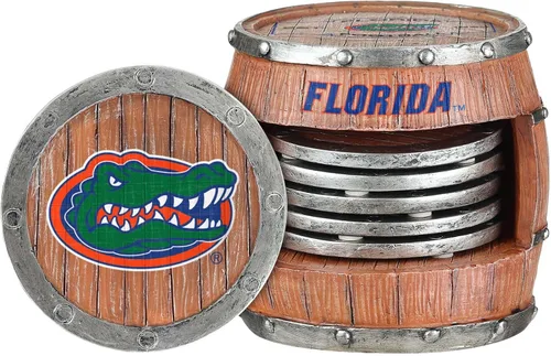 Vista 16 de FOCO NCAA College Team Logo 5-Pack Barril Bebida Bebida Coaster Set