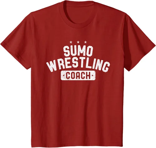Vista 78 de Camiseta vintage de lucha libre Sumo Entrenador de lucha libre, Negro, S