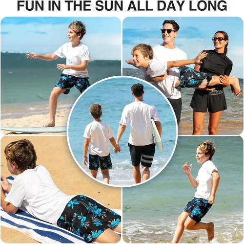 Vista 107 de Kanu Surf Traje de baño Yolo de secado rápido UPF 50+ para niños