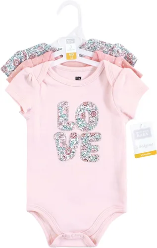 Vista 143 de Hudson Baby baby-girls Cotton Bodysuits 3-pack