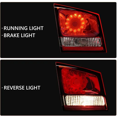 Vista 3 de Conjunto de luz trasera interior compatible con Dodge Journey 2011-2020 Luz trasera LED interior trasera izquierda del lado del conductor