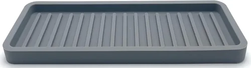 Vista 13 de Bandeja organizadora para fregadero de cocina de silicona, soporte de esponja y protector de encimera Plato y bandeja dispensadora de jabón