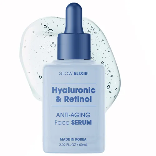 Vista 10 de Glow Elixir Suero facial de colágeno y péptidos, suero reafirmante y antiarrugas para reparación de la piel, líneas finas y tratamiento de arrugas