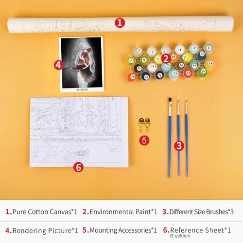 Vista 3 de TUMOVO Pintura por números para adultos y niños – Kit de pintura al óleo cristiana de Jesús Religión Dios – "Give Me Your Hand", regalo