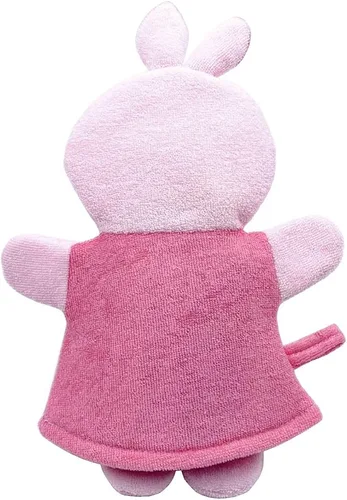 Vista 4 de Esponja de baño lindo animal ducha guante de baño lufa suave lavado esponja exfoliante corporal (3 piezas)
