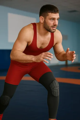 Vista 4 de Rodilleras de lucha libre (medianas)