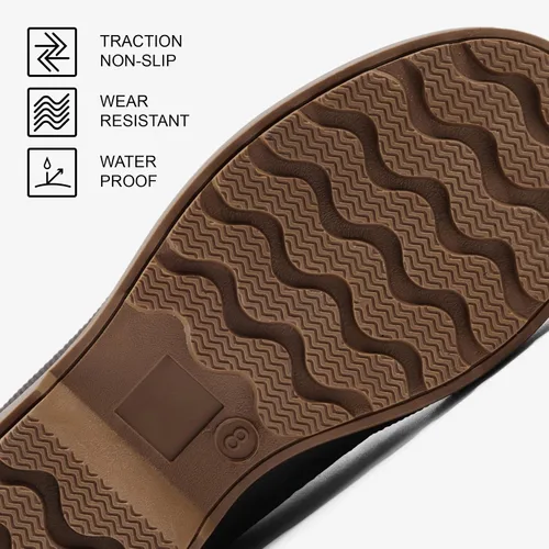 Vista 4 de ALEADER Botas clásicas de pato para hombre, botas de nieve impermeables aisladas