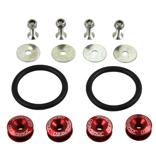 Vista 9 de Kit universal de sujetadores de liberación rápida Jmdspeed, para camiones, defensa, palanquilla, universal, CNC, Neo cromo