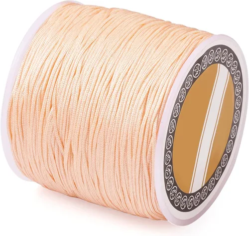 Vista 11 de Cheriswelry 8 rollos de 49 yardas/rollo de 0.031 in de hilo de nailon para macramé, cordón de nudo chino para pulsera tejida personalizada