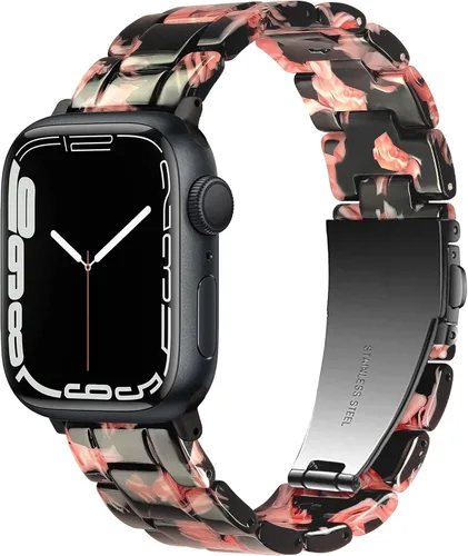 Vista 23 de Compatible con Apple Watch Band de 1.614 in, 1.575 in, 1.496 in o 1.929 in, 1.772 in, 1.732 in, 1.654 in, correa de repuesto de resina ligera