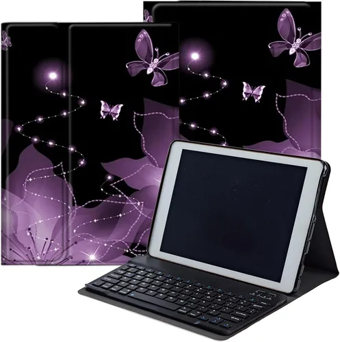Vista 11 de DEGDFSGR Funda para Samsung Galaxy Tab A8 10.5 con teclado, teclado inalámbrico desmontable cierre magnético, funda protectora para Samsung Tab A8