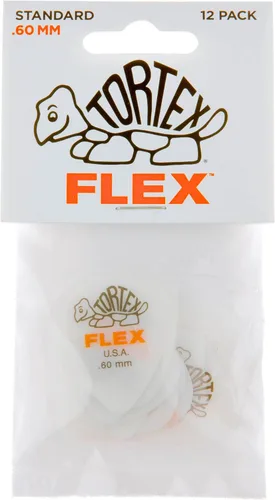 Vista 4 de Jim Dunlop Tortex® Flex™ Standard Pick .60mm - Pack of 12