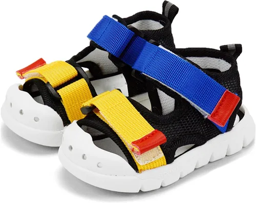 Vista 37 de OAISNIT Sandalias deportivas para bebés, niños y niñas, ligeras, antideslizantes, suela de goma, zapatos de agua acuática para playa, zapatos