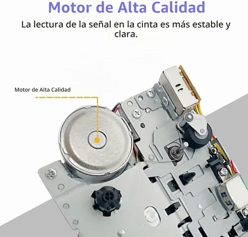 Vista 4 de Reproductor de casete - Convertidor de cassette a MP3 con software de convertidor de cinta, reproductor de cinta de casete estéreo transparente