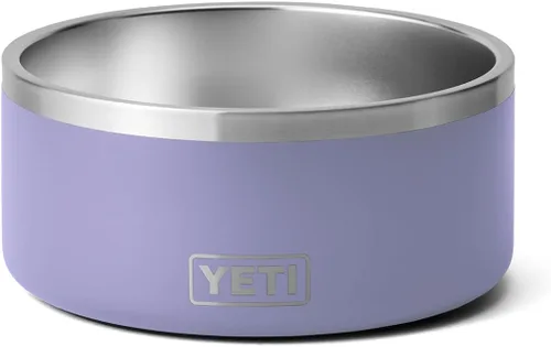 Vista 8 de YETI Boomer 8 - Tazón antideslizante y de acero inoxidable para perro, con capacidad de 64 onzas Blanco