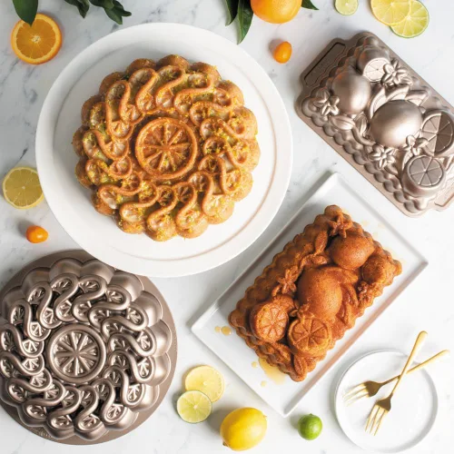 Vista 5 de Nordic Ware Molde Citrus Twist, 8 tazas, Toffee