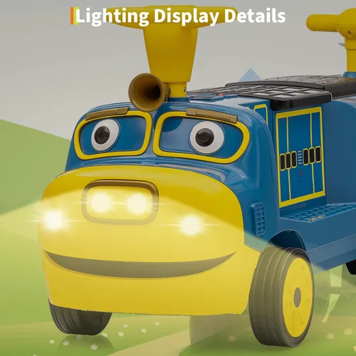 Vista 4 de Takywep Chuggington - Tren eléctrico con licencia de 12 V y 2 plazas para Azul