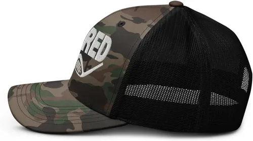 Vista 5 de Retired Life Golf Hat Retirement Gift Camouflage Trucker hat