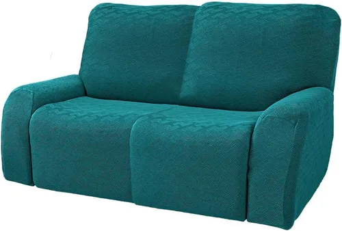 Vista 14 de vctops Fundas elásticas para sofá reclinable de 8 piezas, fundas de jacquard grande para sofá reclinable de 3 asientos, protector suave Blanco