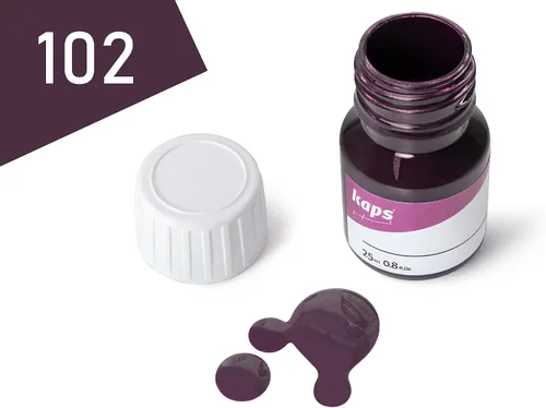 Vista 3 de Tinte para zapatos de cuero y bolsas con esponja y cepillo, Kaps Super Color, 70