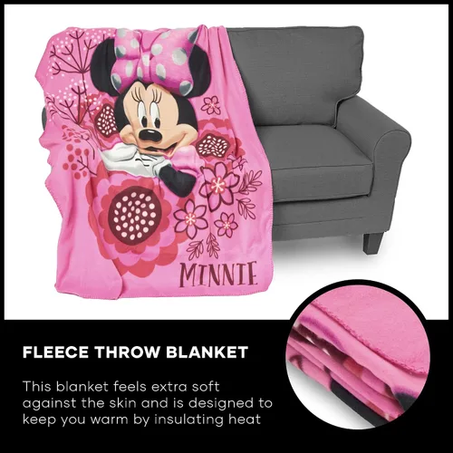 Vista 8 de Northwest Manta de forro polar de Minnie Mouse, 45" x 60", So Many Bows