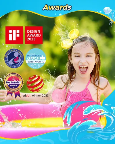 Vista 6 de KOKODI Globos de agua reutilizables de llenado rápido, autosellados, bombas de agua recargables para niños y adultos, bola de agua de silicona sin