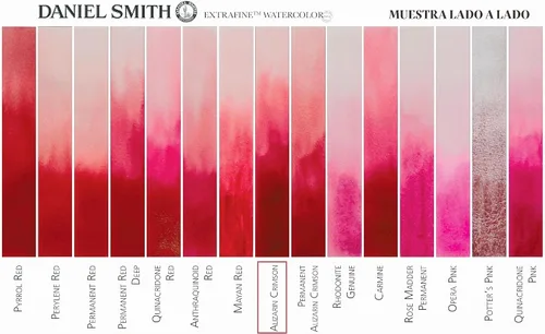 Vista 3 de DANIEL SMITH Pintura acuarela extrafina, tubo de 5 ml, rojo alizarina, 284610004 Alizarin Crimson