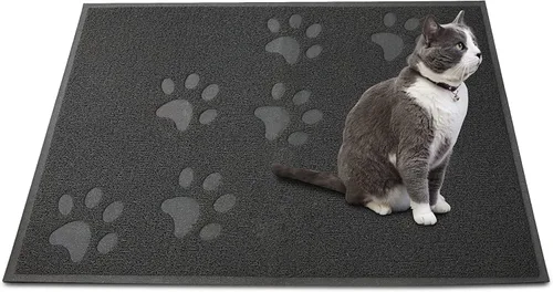 Vista 31 de Andalus Tapete Pequeño para Arena de Gatos, Paquete de 2 - Impermeable, Antideslizante y Fácil de Limpiar, Tapete para Caja de Arena de Gatos
