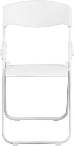 Vista 14 de Flash Furniture HERCULES Series - Silla plegable de plástico blanco