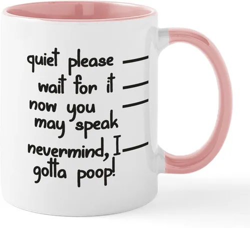 Vista 13 de CafePress Time To Poop Mugs Taza de café de cerámica de 11 oz (11.0 fl oz)