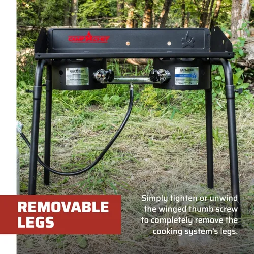 Vista 11 de Camp Chef EX60LW Explorer - Estufa de cocina modular para acampar al aire libre con 2 quemadores