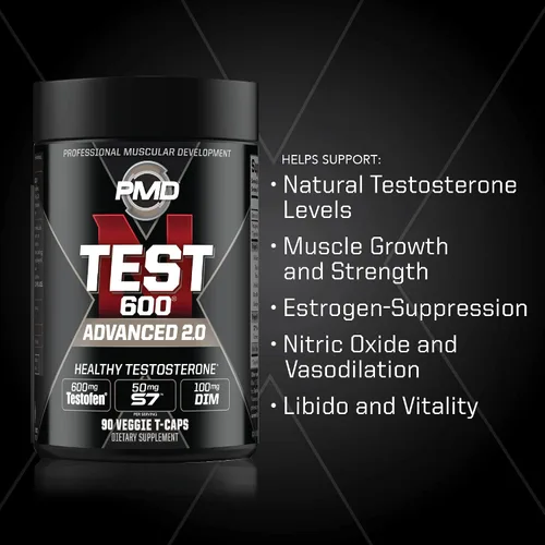Vista 7 de PMD Sports N-Test 600 Advanced Nitric Oxide Booster para hombres – con testofeno clínicamente estudiado – Músculo magro y ganancias de fuerza