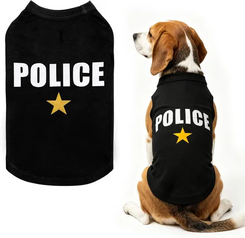 Vista 36 de BINGPET Bad to The Bone - Camiseta de algodón suave para cachorros, transpirable, ligera, para disfraz de perro, chaleco sin mangas, lavable a