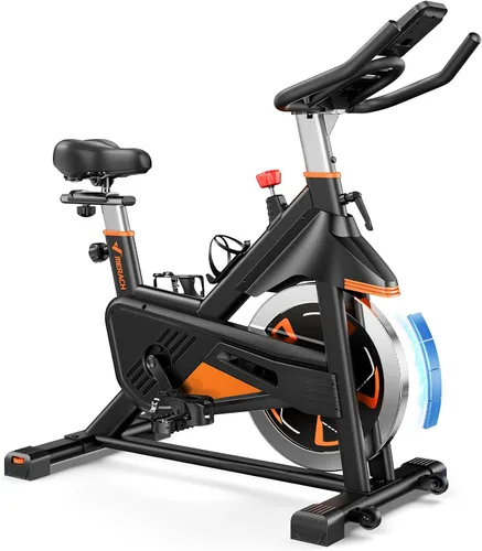 Vista 9 de MERACH Magnetic Exercise Bike, Heavy Duty Stationary Bike for Home Gym